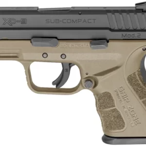 Springfield XD Mod.2 9mm Sub-Compact Flat Dark Earth (FDE) with GripZone