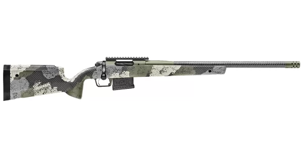 Springfield 2020 Waypoint 6.5 Creedmoor Bolt-Action Rifle with Carbon Fiber Barrel and Evergreen Camo Stock