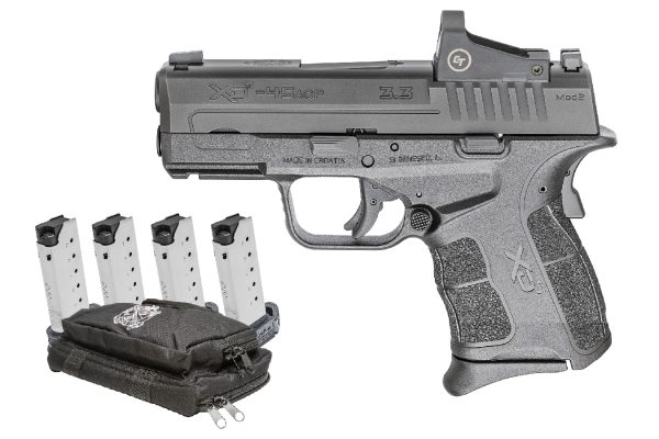 Springfield XDS Mod.2 9mm Gear Up Package with Crimson Trace Red Dot Five Magazines and Ran