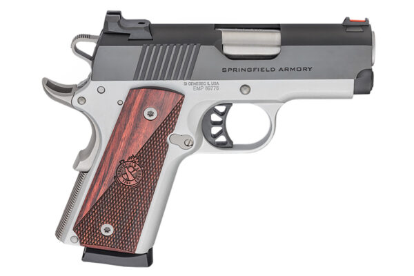 Springfield 1911 Ronin EMP 9mm Pistol with Textured Wood Grips and 3 Inch Barrel