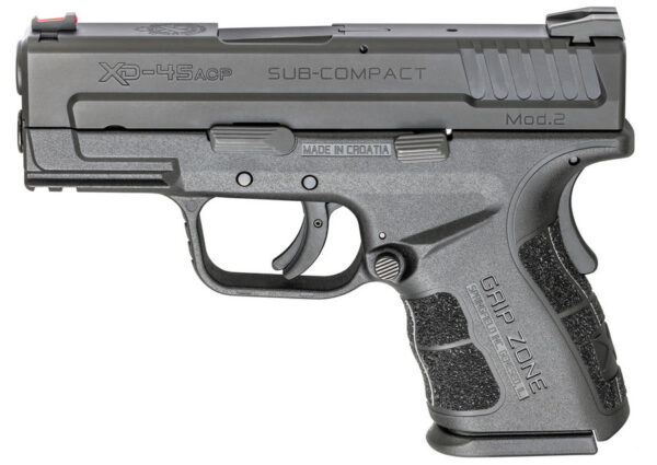 Springfield XD Mod.2 45ACP Sub-Compact Black with GripZone (Compliant)