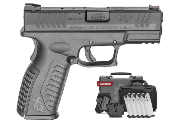 Springfield XDM 9mm 3.8 Full-Size Black Instant Gear Up Package with 5 Mags