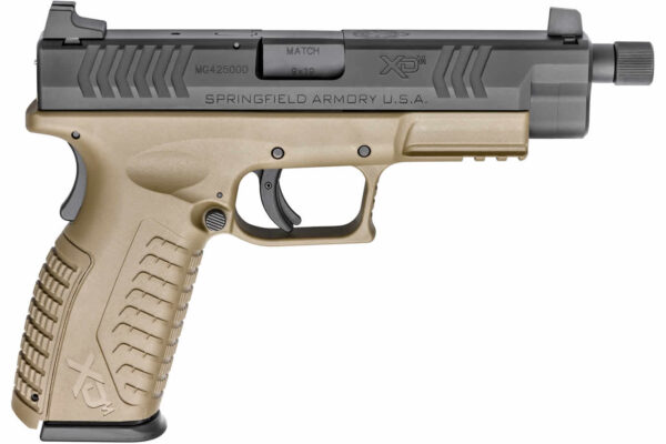 Springfield XDM 9mm 4.5 FDE Essentials Package with Threaded Barrel