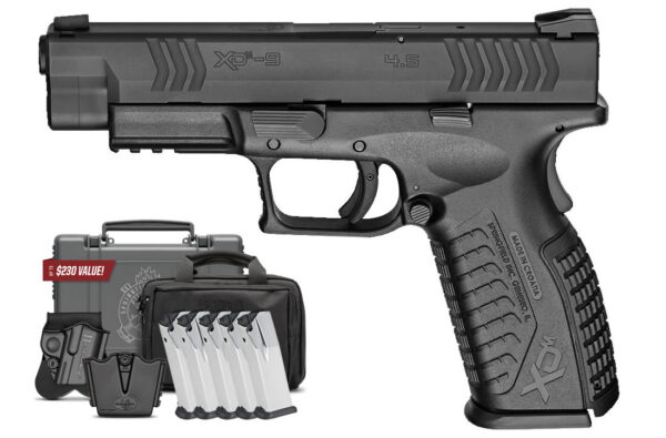 Springfield XDM 9mm 4.5 Full-Size Instant Gear Up Package with 5 Mags