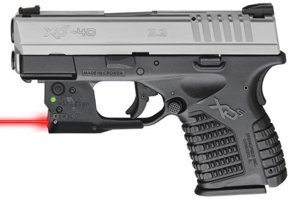 Springfield XDS 3.3 Single Stack 40 S&W Bi-tone Essentials Package with Viridian R5 Red Laser