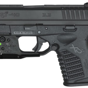 Springfield XDS 3.3 Single Stack 40 S&W Black Essentials Package with Viridian R5 Red Laser