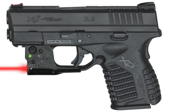 Springfield XDS 3.3 Single Stack 45ACP Black Essentials Package with Viridian R5 Red Laser