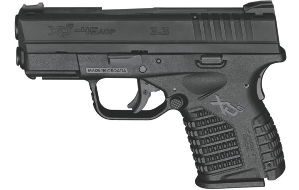 Springfield XDS 3.3 Single Stack 45ACP Black (Manufacturer Sample)