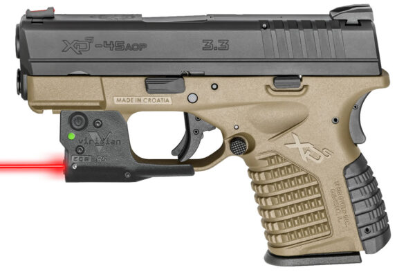 Springfield XDS 3.3 Single Stack 45ACP FDE Essentials Package with Viridian R5 Red Laser