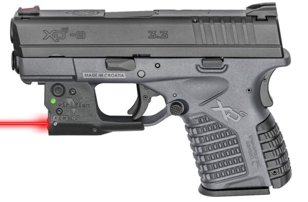 Springfield XDS 3.3 Single Stack 9mm Tactical Gray Essentials Package w/ Viridian Red Laser