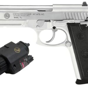 TAURUS PT92 AF 9MM STAINLESS WITH LIGHT/LASER