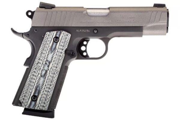 Taurus 1911 Commander 45 ACP Pistol with Tungsten Gray Cerakote Finish and VZ Grips