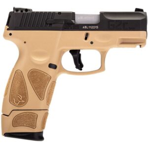 Taurus G2C 9mm Black/Tan Pistol with 17-Round Magazine