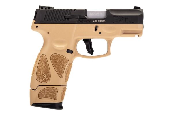 Taurus G2C 9mm Black/Tan Pistol with 17-Round Magazine