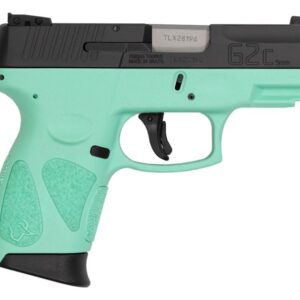 Taurus G2C 9mm Sub-Compact Pistol with Cyan Frame and Black Slide