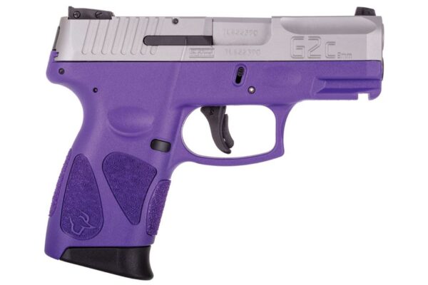 Taurus G2C 9mm Sub-Compact Pistol with Dark Purple Frame and Stainless Slide