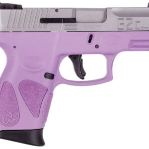 Taurus G2C 9mm Sub-Compact Pistol with Light Purple Frame and Matte Stainless Slide