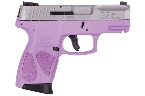 Taurus G2C 9mm Sub-Compact Pistol with Light Purple Frame and Matte Stainless Slide