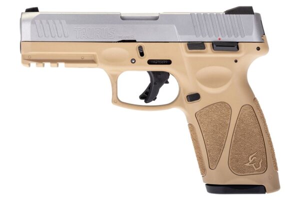 Taurus G3 9mm Pistol with Matte Stainless Slide and Tan Frame