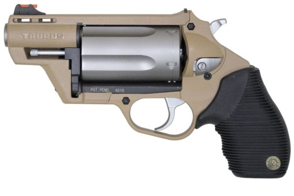 Taurus Judge Public Defender Poly 45/410 Flat Dark Earth Polymer Frame Revolver with Stainless Cylinder