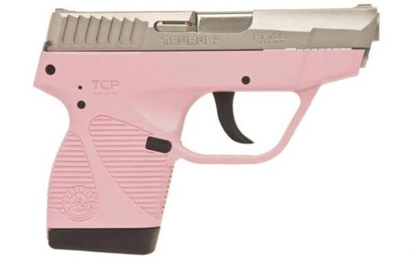 Taurus PT-738 TCP 380ACP Compact Pink Pistol with Stainless Slide