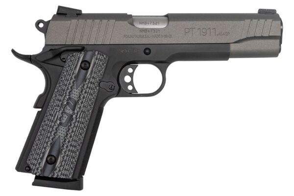 Taurus PT1911 45 ACP Full-Size Pistol with Grey Cerakote Slide and VZ Grips