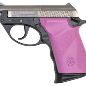 Taurus PT22 22LR Semi-Automatic Pistol with Stainless Slide and Raspberry Grips