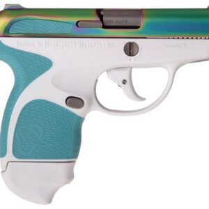 Taurus Spectrum .380 Auto White Pistol with Blue Grips and Prizm Slide