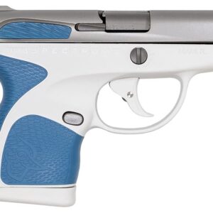 Taurus Spectrum .380 Auto White/Stainless Pistol with Blue Grips