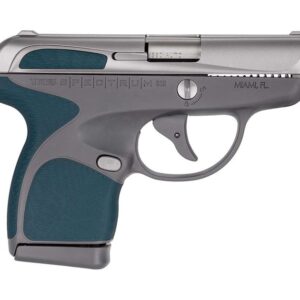 Taurus Spectrum 380 Auto Stainless Silver/Gray with Indigo Blue Grips