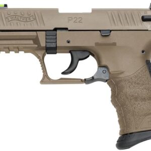 WALTHER P22 22LR FDE THREADED BARREL PISTOL