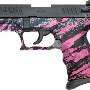 WALTHER P22 22LR WITH PINK CAMO FRAME