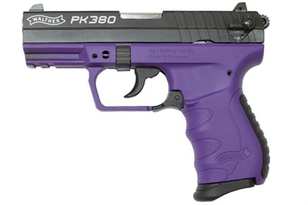 Walther PK380 380 ACP Black and Purple Pistol